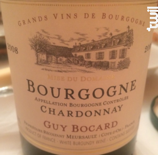 Chardonnay - Domaine Guy Bocard - 2019 - Blanc