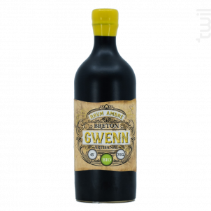 Rhum ambré GWENN bio 45° 70cL - Distillerie Breizh'Cool - Non millésimé - 