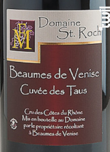 Cuvée des Taus - Domaine Saint Roch - Non millésimé - Rouge
