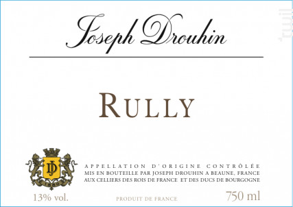 Rully blanc - Maison Joseph Drouhin - 2016 - Blanc