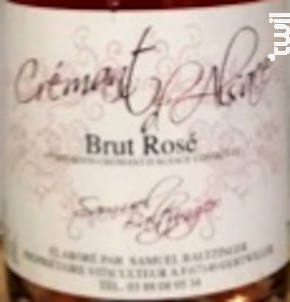 Crémant d'Alsace Rosé - Domaine Baltzinger - Non millésimé - Effervescent