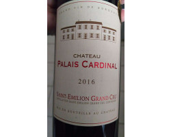 Château Palais Cardinal - Château Palais Cardinal - 2018 - Rouge