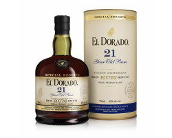 Rhum El Dorado 21 Ans - El Dorado - Non millésimé - 