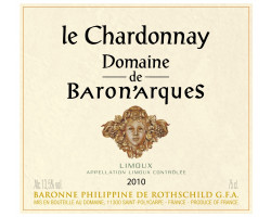 LE CHARDONNAY DOMAINE DE BARON'ARQUES - Domaine de Baronarques - 2020 - Blanc