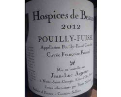 Pouilly-Fuissé Cuvée Françoise Poisard - Hospices de Beaune - 2012 - Blanc