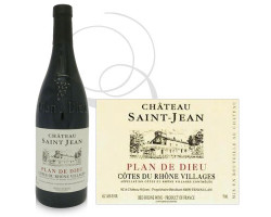 Château Saint Jean Plan de Dieu - Château Saint Jean - 2016 - Rouge