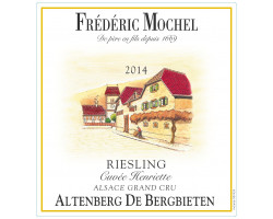 Riesling Cuvée Henriette - Domaine Frédéric MOCHEL - 2023 - Blanc