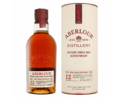 Whisky Aberlour 12 Ans Non Chill Filtered - Canister - Aberlour Distillery - Non millésimé - 