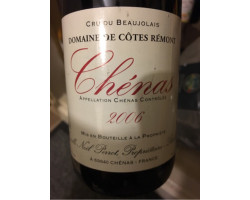 Chénas - Domaine de Côtes Rémont - 2020 - Rouge