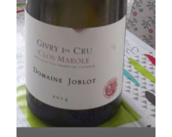 Givry 1er Cru Clos Marole - Domaine Joblot - 2021 - Rouge