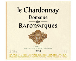 LE CHARDONNAY DOMAINE DE BARON'ARQUES - Domaine de Baronarques - 2019 - Blanc