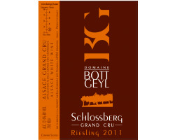 Riesling Grand Cru Schlossberg - Domaine BOTT GEYL - 2016 - Blanc
