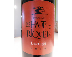 Diablerie - Hauts de Riquets - 2016 - Rouge