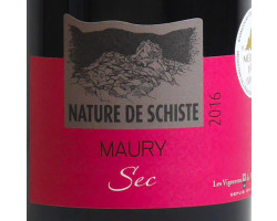 Nature de Schiste - Les Vignerons de Maury - 2022 - Rouge