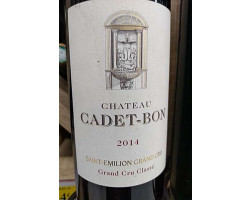 Château Cadet-Bon - Château Cadet-Bon - 2014 - Rouge