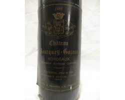Château Pourquey Gazeau - Château Pourquey Gazeau - 1988 - Rouge