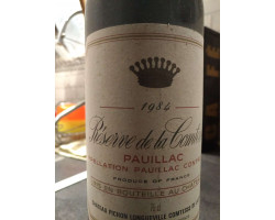 Réserve de la comtesse - Château Pichon-Longueville - 2011 - Rouge