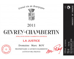La Justice - Domaine Marc Roy - 2021 - Rouge