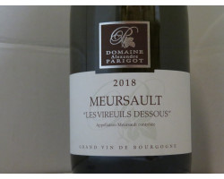 Meursault Les Vireuils Dessous - Domaine Parigot & Richard - 2021 - Blanc