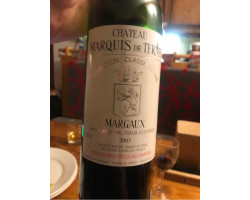 Château Marquis de Terme - Château Marquis de Terme - 2003 - Rouge