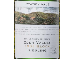 1961 Block Riesling - PEWSEY VALE - 2021 - Blanc