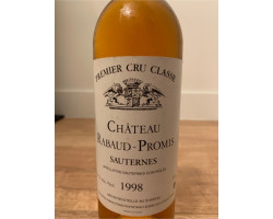 Chateau Rabaud Promis - Château Rabaud-Promis - 1998 - Rouge