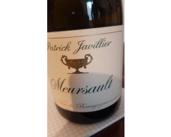 Meursault - Domaine Patrick Javillier - 2020 - Blanc