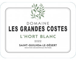 L'HORT BLANC - LES GRANDES COSTES - 2022 - Blanc