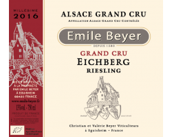 Riesling Grand Cru Eichberg - Domaine Emile Beyer - 2016 - Blanc