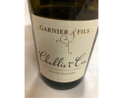 Chablis 1er Cru Fourchaume - Domaine Garnier & Fils - 2019 - Blanc