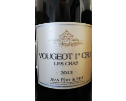 Vougeot 1er Cru Les Cras - Domaine Jean Fery & Fils - 2022 - Rouge