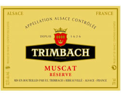 Muscat Réserve - Trimbach - 2012 - Blanc