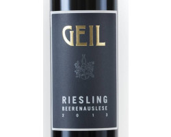 Geil Beerenauslese (demi bouteille) - GEIL - 2013 - Blanc