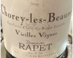 Chorey-les-Beaune Vieilles Vignes - Domaine Rapet Père & Fils - 2022 - Rouge