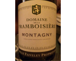 Montagny - Domaine Faiveley - 2018 - Blanc