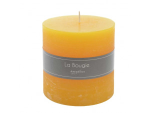 Bougie Grand Cylindre Moutarde 10 X 10 Cm lot De 6 - Amadeus -  - 