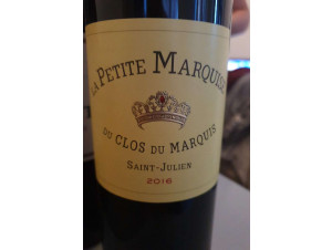 La Petite Marquise du Clos du Marquis - Domaines Delon • Clos du Marquis - 2018 - Rouge