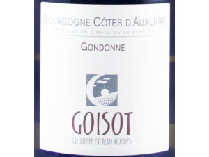 Bourgogne Côtes d'Auxerre Gondonne - Domaine Goisot Jean-Hugues et Guilhem - 2020 - Blanc
