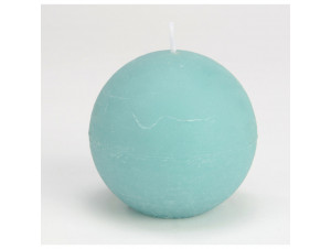 Bougie Grande Sphère 8 Cm Bleu Azur lot De 6 - Amadeus -  - 