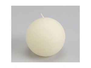 Bougie Grande Sphère 8 Cm Crème lot De 6 - Amadeus -  - 