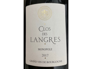 Clos des Langres Monopole - Domaine d'Ardhuy - 2022 - Rouge
