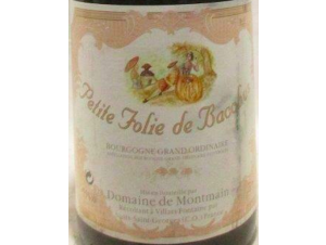 Grand Ordinaire Petite Folie De Bacchus - Domaine de Montmain - 1997 - Rouge