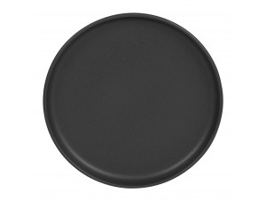 Assiette Plate Uno Noir 26 Cm lot De 6 - table passion -  - 