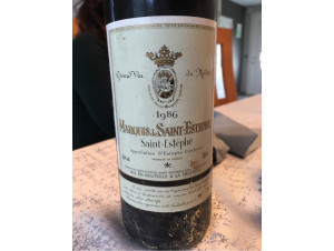 Marquis de Saint-Estephe - Marquis de Saint-Estephe et Châtellerie de Vertheuil - 1986 - Rouge