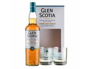 Coffret Glen Scotia Harbour + 2 Verres - Glen Scotia - Non millésimé - 