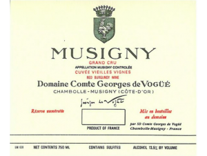 Musigny Grand Cru vieilles vignes - Domaine Comte Georges de Vogüé - 2017 - Rouge