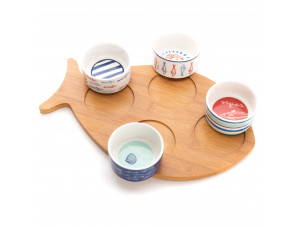 Plateau Poisson Et Ses 4 Bols Ariel - Amadeus -  - 