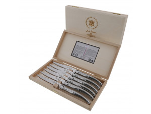 Coffret De 6 Couteaux Elysée En Inox - jean dubost -  - 