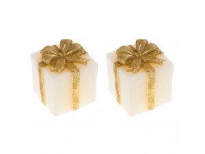 Bougie Cadeau Crème Paillette lot De 2 - Amadeus -  - 