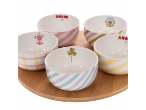 Coffret Plateau Et Ses 5 Bols Candy - Amadeus -  - 